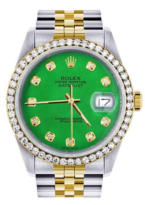 womens green face rolex